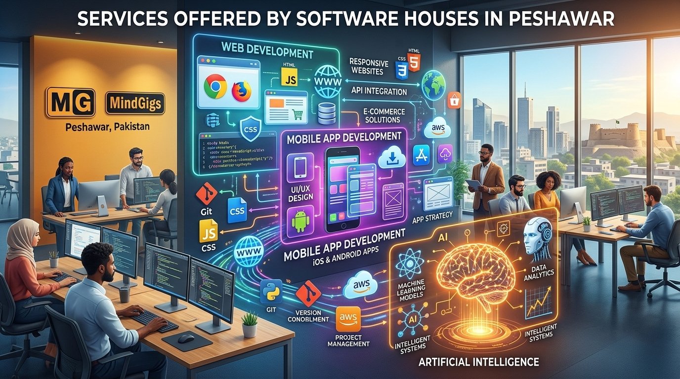 Services Offered by Software Houses in Peshawar